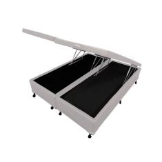 Cama Box Baú Castor King Corano Branco 193x203x35cm