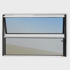 Janela de Alumínio Basculante 40x100cm Vidro Espelhado Master Brimak