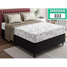 Cama Box Viúva Molas Ensacadas Espuma D33 Ultra Confort 128x188x50cm V