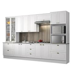 Cozinha Completa Americana 6 Peças com Torre Quente 2 Fornos Branco - 