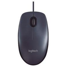 Mouse com Fio USB Logitech M90 com Design Ambidestro e Facilidade Plug and Play