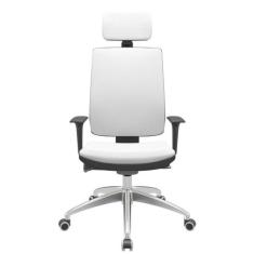 Cadeira Office Brizza Soft Aero Branco Autocompensador Com Encosto Cab