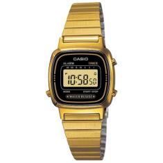 Relógio Casio Feminino Digital Vintage Dourado LA670WGA-1DF