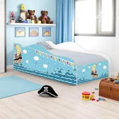 Mini Cama Fun Ursinhos Pirata Infantil Com Colchão - CASA H
