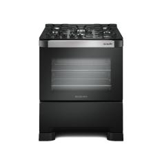 Fogão 5 Bocas Mueller Decorato Vetro G3 Preto - Preto Fosco