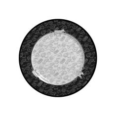 Conjunto com 6 Pratos de Sobremesa Barbecue Churrasco Ø21cm - Alleanza