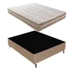 Box Casal Julia 42X138X188Cm Com Colchao Casal Quality Plus Duoface 20