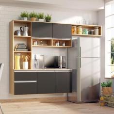 Cozinha Compacta Sol 5 Portas 1 Gav - Quarta Divisão Móveis, Teka/onix