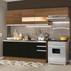 Cozinha Completa Madesa Marcela Com Armário e Balcão (Sem Tampo e Pia)