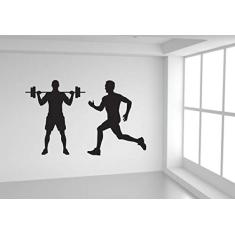 Adesivo de parede Academia 80cm x50cm cada modelo