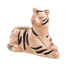Cachepot Tigre Em Ceramica