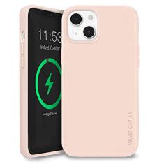 Velvet Caviar Capa de silicone MagSafe compatível com iPhone 14 Plus - Anel magnético integrado - Forro de microfibra - [Teste de queda de 1,8 m] Capas protetoras para telefone para mulheres e homens