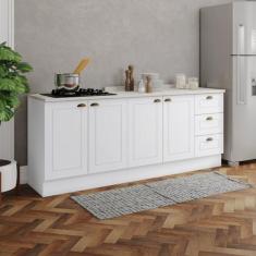 Cozinha Compacta 2 Peças 100% Mdf com Tampo Americana - Henn