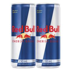 Energético Red Bull 250ml  Kit com duas unidades