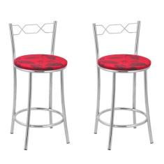 Kit 2 Banquetas Cromadas Bc51-c E502 - TRE PARONI