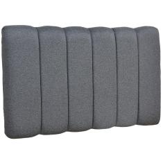 Cabeceira Cama Box Painel Solteiro 100 Cm Dubai W01 Chumbo