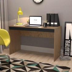 Escrivaninha para Escritório B23 - Mel/Preto - Emovell, Mel