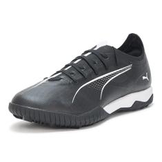 PUMA Tênis masculino Ultra 5 Match Turf Trainer Chuteira de futebol, Preto/branco, 38