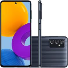 Smartphone Samsung Galaxy M52 5G 128GB 5G Wi-Fi Tela 6.7'' Dual Chip 6GB RAM Câmera Tripla + Selfie 32MP - Preto