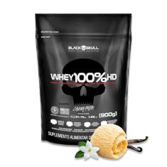 Whey 100% Black Skull HD Refil - 900g - Baunilha