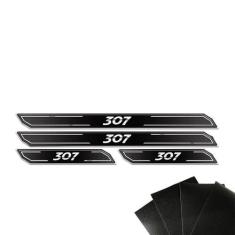 Jogo De Soleira Diamante Peugeot 307 Com Protetor De Porta - SPORTINOX