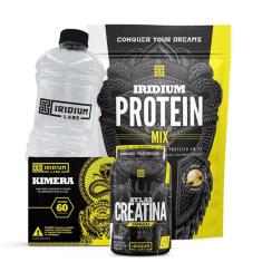 Whey Protein Mix + Kimera Thermo + Atlas Creatina 60 cáps + Galão 1L-Unissex