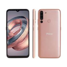 Smartphone Philco Hit P12 128GB 4G 4GB RAM Tela 6,52” Câm. Quádrupla + Selfie 8MP-Unissex