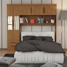 Guarda Roupa Modulado Paris 5 Portas Com Espelho e 2 Gavetas - Carioca