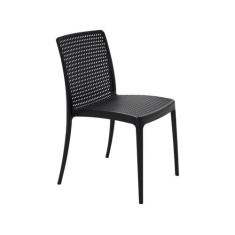 Cadeira Tramontina Isabelle Preta em Polipropileno e Fibra de Vidro, P