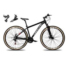 Bicicleta Aro 29 Absolute Nero 5 Alumínio 21v Câmbios Shimano Freio a Disco Suspensão Pneus Faixa-Unissex