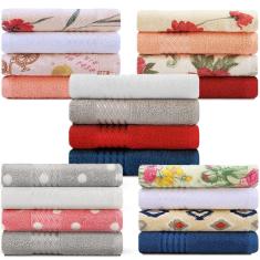 Jogo de Toalhas 4 Peças - Rosto Felpuda 100% Algodão Prisma - Emcompre