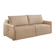 Sofá 3 Lugares Retrátil Urban Linho Palha 220 cm