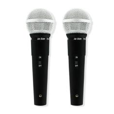 Kit 2 Microfone De Mão Com Fio Le Son Ls50 + Cabo P10 Xlr - Leson