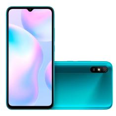 Smartphone Xiaomi Redmi 9A Verde 32GB, Tela de 6.53", 2GB de RAM, Câmera Traseira 13MP, Android 10 e Processador Octa-Core