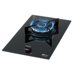 Cooktop a Gás 1 Boca Tripla Chama Mesa Vidro Fit Line Fischer - Preto