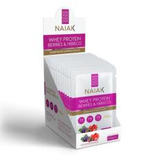 Whey Protein Berries & Hibisco Caixa Com 15 Sachês De 30G Naiak