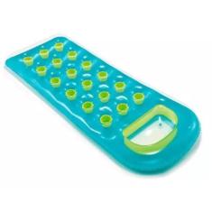 Colchão Inflável Piscina E Praia Boia Grande Verde e Azul