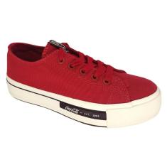 Tênis Coca-Cola Feminino Plataforma Casual Cadarço Daytona-Feminino