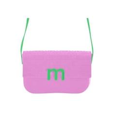 Bolsa Moleca Transversal Logo Frontal Pvc Verde Claro Único-Feminino