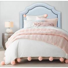 Cabeceira Estofada Provençal Luxo com Tachas - Solteiro