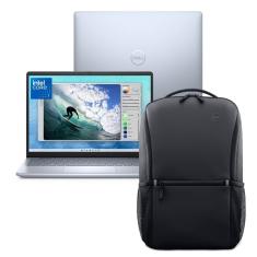 Notebook Dell Inspiron I14-I150U-M70BP 14&quot; FHD+ Intel® Core™ 7 150U 16GB 1TB SSD Win 11 Prata Gelo + Mochila Essential