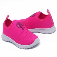 Tenis Feminino Casual Voltas As Aulas Infantil Juvenil Barbi Bi Bordado-Feminino