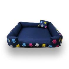 cama de cachorro grande 70x70cm cama G cama pet até15kg caminha com zí