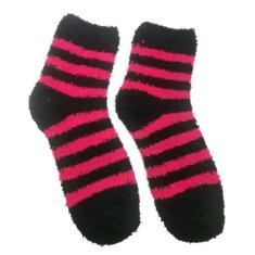 Meia Pelúcia Feminino Listras Inverno Quentinha Proteção Frio - HHW, P