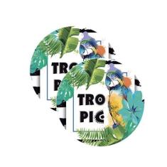 Sousplat Tropical Arara - NSW, 2 Peças, Sem base