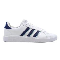Tênis Adidas Grand Court Base 2.0 Masculino, Branco, Marinho, 38