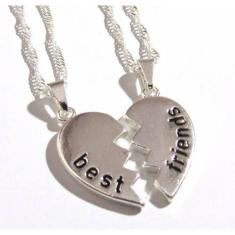 Colar Amizade Best Friends Melhores Amigas Folheada - B3