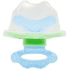 Mordedor com massageador de gengiva azul Buba