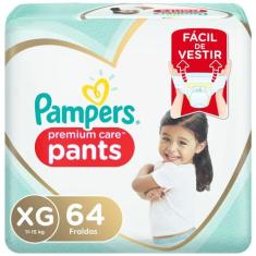 Fralda Pampers Pants Premium Care Tamanho Xg 64 Unidades