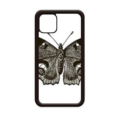 Capa borboleta com asa escura cor escura para iPhone 12 Pro Max para Apple Mini Mobile Case Shell
